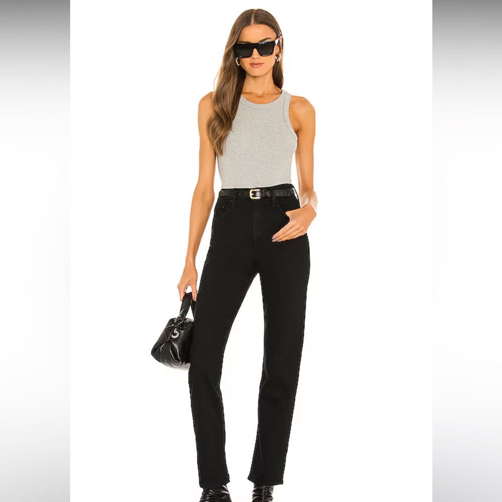 Black high waisted Mother jeans in size 27